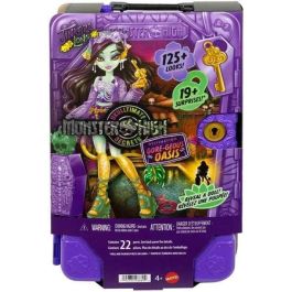Mattel Muñeca Monster High Skulltimate Secrets Series 7 Jinafire Long, Incluye Mas de 19 Sorpresas
