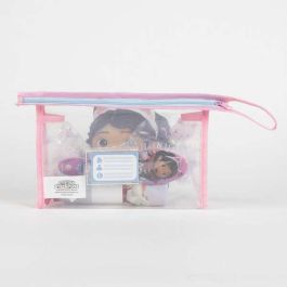 Gabby's Dollhouse Neceser de Aseo Viaje Rosa Infantil para Niñas 23x15x8 cm - Bolsa Organizadora de Accesorios Perfecta para Viajes