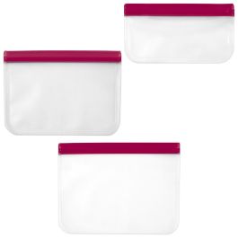 Cook Concept Juego de 3 Bolsas Conservación Reutilizables Translúcidas Lavables Aptas Congelador Medidas Varias