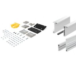 TERNO Kit Marco Aluminio Fine Externo para Puertas Correderas Negro Cepillado y Blanco 2700x1000mm Compatible Cristal 4mm Precio: 267.4999998. SKU: B12TS2JCSP