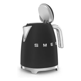 Smeg KLF03BLMEU Hervidor de agua 1,7 L 2400 W Negro mate con filtro antical, apagado automático y base 360°