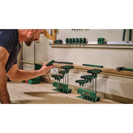 Bosch BOS4059952735313 Juego de 7 Destornilladores Hexagonales con Mango en T, de 2 a 10 mm