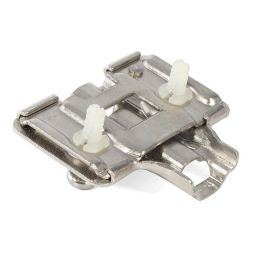 HERRAJES ALK MD05 Calzo 3 Regulaciones Puma Clip CAM H2 6mm, Acero Níquel. Para Bisagras Puma ALK, Ajuste Vertical ±2mm