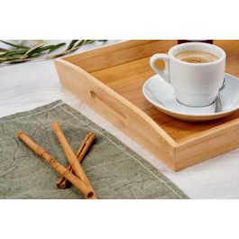 Bandeja de Bambú Kinvara con Asas 43.7x29.5x5.5 cm - Marrón (6 Unidades) Bandeja de Bambú Kinvara con Asas 43.7x29.5x5.5 cm - Marrón (6 Unidades)