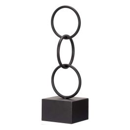 Figura Decorativa Aros Negro Metal (12,5 x 40,5 x 12,5 cm) Precio: 13.50000025. SKU: S3611211