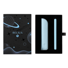 Belius Roller Space B y Funda de Similpiel, Minimalista Azul Tinta Azul, Punta 0.7 mm