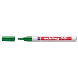 Rotulador Edding Punta Fibra 751 Verde Punta Redonda 1-2 mm 10 unidades