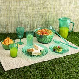 Vaso de agua Quid Iris Verde Plástico 400 ml (12 Unidades)