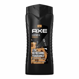 AXE Leather & Cookies Gel de Ducha 3 en 1 para Cuerpo, Cara y Cabello, Fragancia Amaderada y Fresca 400 ml