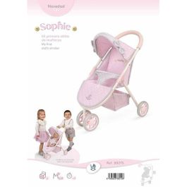 Decuevas Silla de Muñeca Sophie, 3 Ruedas, para Muñecas de hasta 50 cm, Metal, Plástico, Poliéster, Edad Mínima 3 Años Decuevas Silla de Muñeca Sophie, 3 Ruedas, para Muñecas de hasta 50 cm, Metal, Plástico, Poliéster, Edad Mínima 3 Años