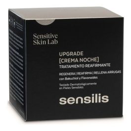 Sensilis UPGRADE Crema Noche Reafirmante Antiarrugas Redensificante con Bakuchiol Retinol Vegano para Pieles Sensibles 50 ml