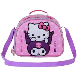 Sanrio Hello Kitty Bolsa Portamerienda 3D Hello Kitty Rosa 5L Isotérmica Infantil con Forro Aislante, Bandolera y Asa Superior Sanrio Hello Kitty Bolsa Portamerienda 3D Hello Kitty Rosa 5L Isotérmica Infantil con Forro Aislante, Bandolera y Asa Superior