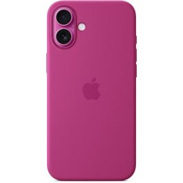 Apple Funda iPhone 16 Plus MagSafe de Silicona - Fucsia con Protección contra Caídas y Resistente a Rayones