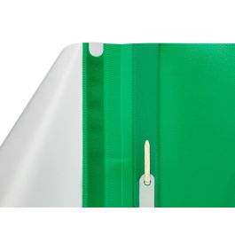 Carpeta Dossier Fastener Plastico Q-Connect Din A4 Verde 25 unidades