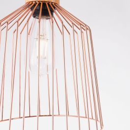 Lámpara Colgante Turkistan SKD-P80048 de Metal y Madera, Estilo Nórdico, Diseño Único para Bombilla LED E27, Cable Ajustable