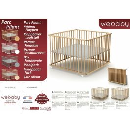 Parque de juegos WEBABY 100 x 100 cm Beige