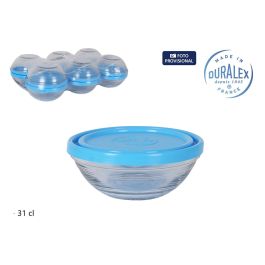 Duralex Fiambrera Redonda 12 cm x 5 cm con Tapa Azul (12 Unidades) Precio: 19.59000043. SKU: S2212725