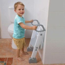 Dreambaby AAAAT52835 Asiento de Entrenamiento para Inodoro STEP-UP, Reductor con 2 Niveles Regulables, Gris