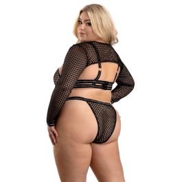 Conjunto de Lencería Fantasy Lingerie Negro (Queen size) (Queen) Conjunto de Lencería Fantasy Lingerie Negro (Queen size) (Queen)