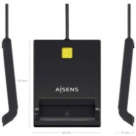 AISENS - LECTOR DE TARJETA INTELIGENTE DNI, NEGRO