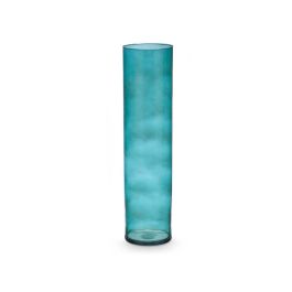 Jarrón de Cristal Cilíndrico Turquesa - 15 cm diámetro x 60 cm alto - Giftdecor Jarrón de Cristal Cilíndrico Turquesa - 15 cm diámetro x 60 cm alto - Giftdecor
