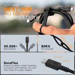 Cable USB Xtorm CX3071 Negro 1,5 m