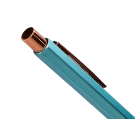 Belius Set 3 Bolígrafos Colores Pasteles Cuerpo Hexagonal con Clip Dorado Rosa Caja Regalo