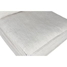 DKD Home Decor Módulo Central Sofá Horeca Blanco Roto Poliéster 120 x 95 x 102 cm