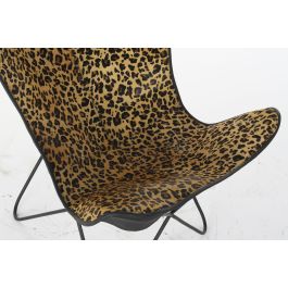 DKD Home Decor Silla Colonial Negro Marron Metal Piel 70 x 93 x 73 cm