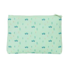 Estuche Escolar Safta Coches Coches Verde 23 x 16 x 3 cm