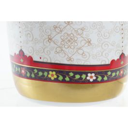 DKD Home Decor Jarrón Porcelana Multicolor 18 x 42 x 18 cm Colección Adrien Estilo Shabby