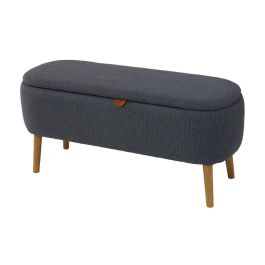 Pie de cama Versa Maniko Gris Madera Textil 37 X 44,5 X 94,5 CM