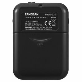 Radio Portátil Sangean SR-32 Negro AM/FM Radio Portátil Sangean SR-32 Negro AM/FM