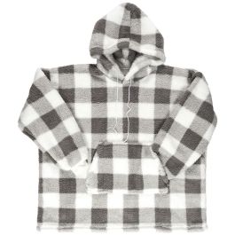 Home Deco Factory Sudadera Con Capucha Cuadros Poliéster