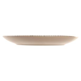 DKD Home Decor Plato de Gres Marron 27 x 3 x 27 cm Apto Microondas y Lavavajillas (6 Unidades)