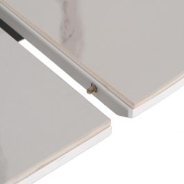 Mesa Extensible Blanco-Negro 120 X 120 X 75 cm