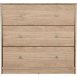 Cómoda OREGON 3 cajones - Decoración roble - L 72 x P 30 x H 68 cm - TVILUM Cómoda OREGON 3 cajones - Decoración roble - L 72 x P 30 x H 68 cm - TVILUM
