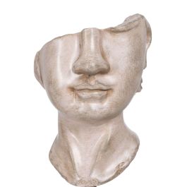 Figura Decorativa Beige Rostro 12,5 x 13,5 x 27,5 cm