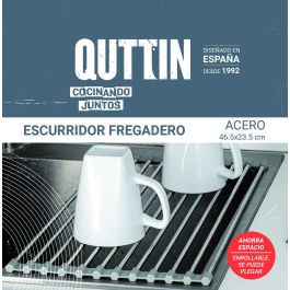 Escurridor de acero para fregadero Inde 46.5x23.5 cm (12 Unidades) Escurridor de acero para fregadero Inde 46.5x23.5 cm (12 Unidades)