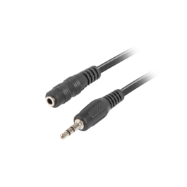 Lanberg Cable de Audio Estéreo Jack 3.5 mm Macho a Hembra 1.5m Negro Precio: 4.49999968. SKU: S5605114