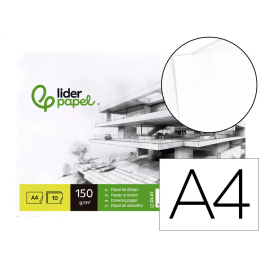 Liderpapel Papel Dibujo Artístico A4 210x297mm 150g/m2 Blanco Pack 10 Hojas Precio: 34.68999941. SKU: B1GLEASNFS