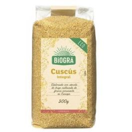 BIOGRA Cuscús Integral Bio 500g, sémola de trigo ecológico, vegano, sin lactosa, alto en fibra BIOGRA Cuscús Integral Bio 500g, sémola de trigo ecológico, vegano, sin lactosa, alto en fibra Precio: 3.4999998. SKU: B1558H7XSC