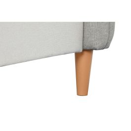 DKD Home Decor Cama Urban Desmontable Beige Poliéster/Madera para colchón 150x200cm - 219x108x177cm