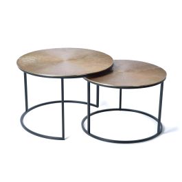 Giner y Colomer Mesa de CafÃ© Nido Bronce y Metal 47 cm x 70 cm Precio: 483.9879. SKU: B12T7VDJDW