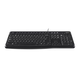 Logitech K120 Teclado para Negocio USB, Resistente a Derrames, Teclas Silenciosas de Perfil Bajo, Teclado Numérico Plug & Play