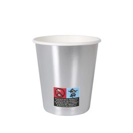 Set de 10 vasos de cartón plata 200 cc Algon (18 Unidades) Set de 10 vasos de cartón plata 200 cc Algon (18 Unidades)
