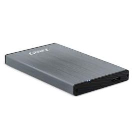 TooQ TQE-2527G Caja Externa USB 3.1 Gen 1 para Disco Duro HDD/SSD 2.5" SATA I/II/III hasta 4TB Aluminio Gris Compatible Windows Mac Linux