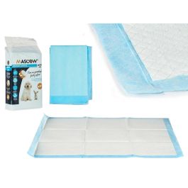 Empapador 10 Piezas 60x90 cm con Adhesivo Mascow - Azul/Blanco (10 Unidades) Precio: 47.49999958. SKU: B1EQHFSMRB