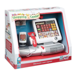 KLEIN Caja Registradora Táctil Centro Comercial con Escáner y Balanza, Juguete para Niños a Partir de 3 Años