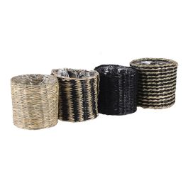 Mica Decorations Cesto modelo Alexis negro-beige, mimbre, Ø10x9cm, colores surtidos Precio: 3.99499166. SKU: S7907855